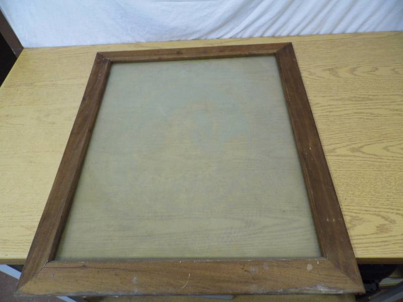 Horse Etched Glass in Frame