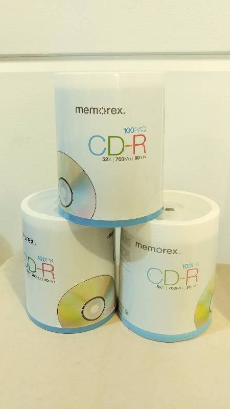 3 100 Packs of Blank CDRs