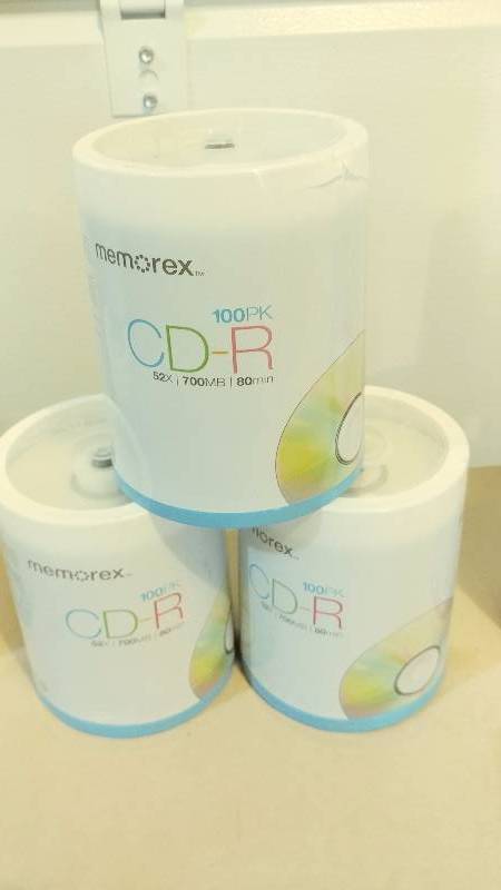 3 100 Packs of Blank CDRs