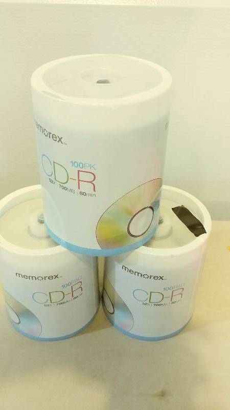 3 100 Packs of Blank CDRs