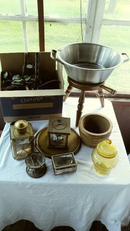 Milk Stool, Basin and Misc Items