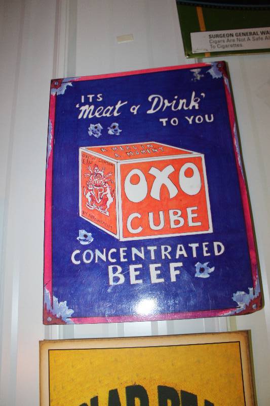 lot 239 image: OXO Cube Concentrated Beef Sign