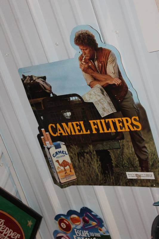 lot 243 image: Camel Filters Cigarette Sign