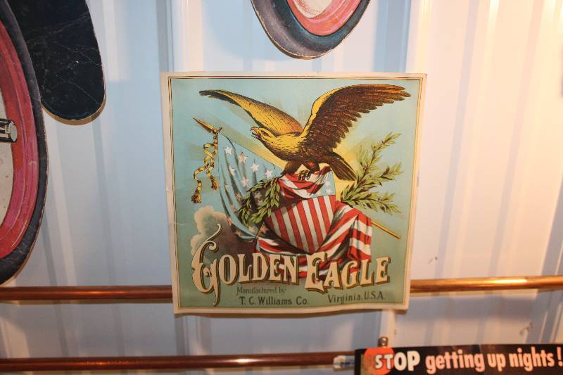 lot 246 image: T.C. Williams Manufactured Golden Eagle Sign