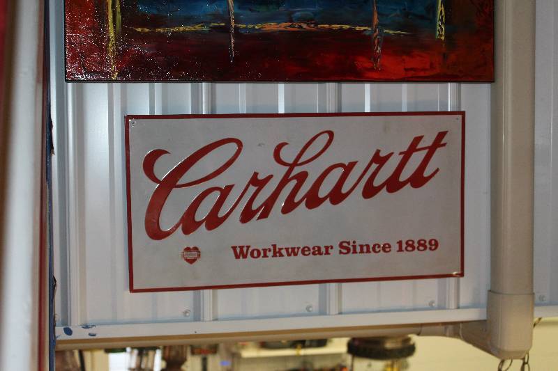 lot 258 image: Carhartt Workwear Sign