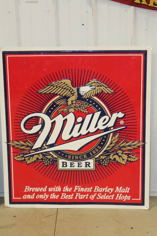 lot 23 image: Miller Beer Sign