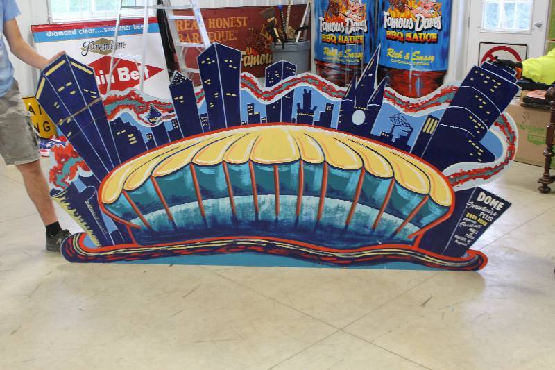 lot 12 image: Dome Wood Sign