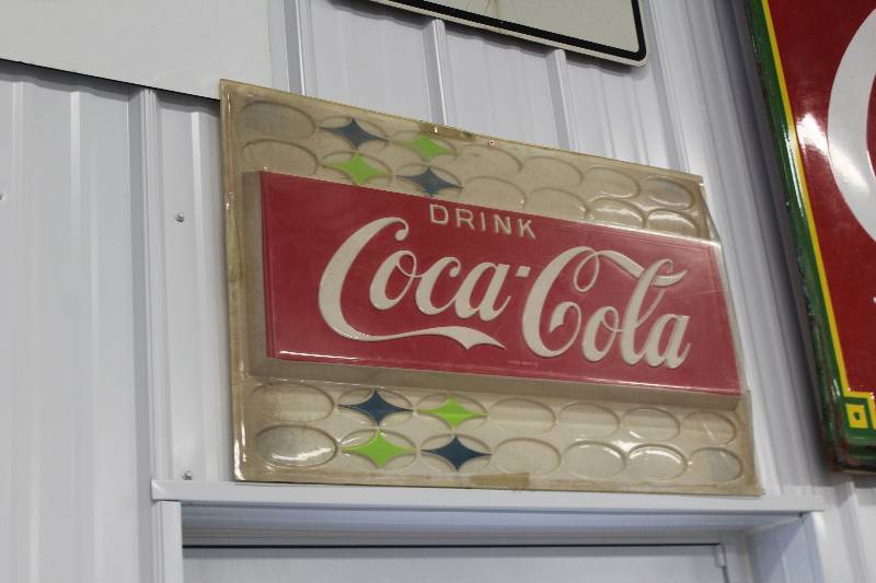 lot 41 image: Drink Coca-Cola Plastic Wall Art