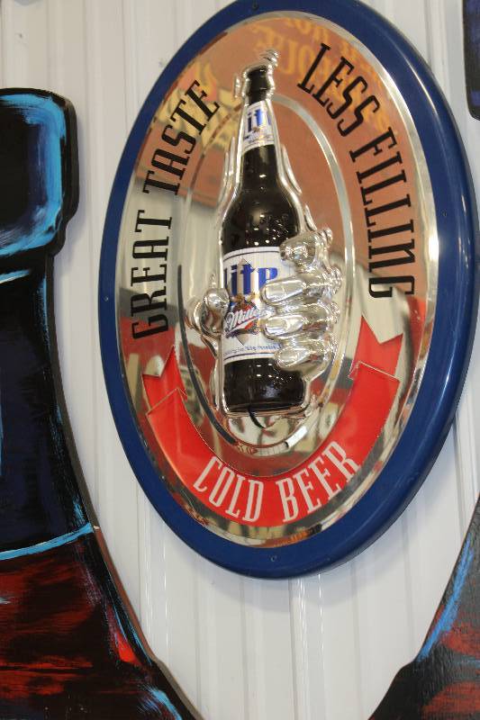 lot 39 image: Miller Lite Beer Plastic Wall Decoration