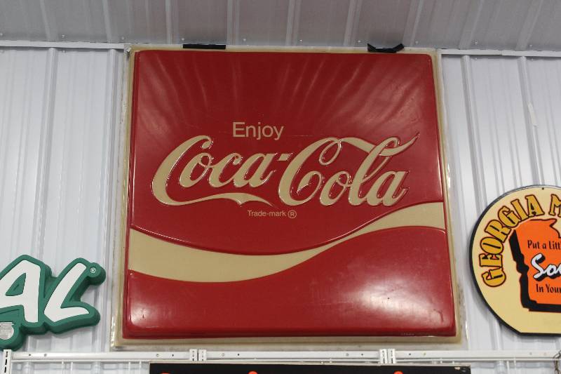 lot 46 image: Enjoy Coca-Cola Sign
