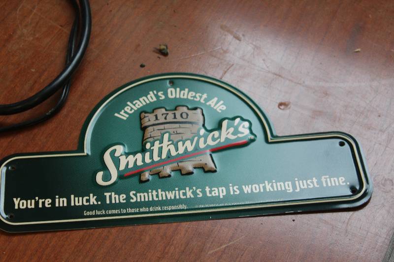 lot 50 image: Smithwicks Beer Metal Sign