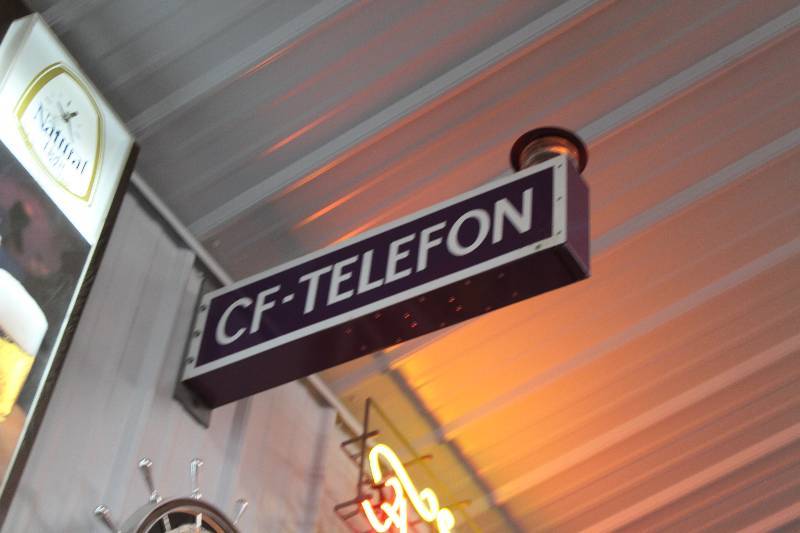 lot 61 image: CF-Telephon Metal Sign