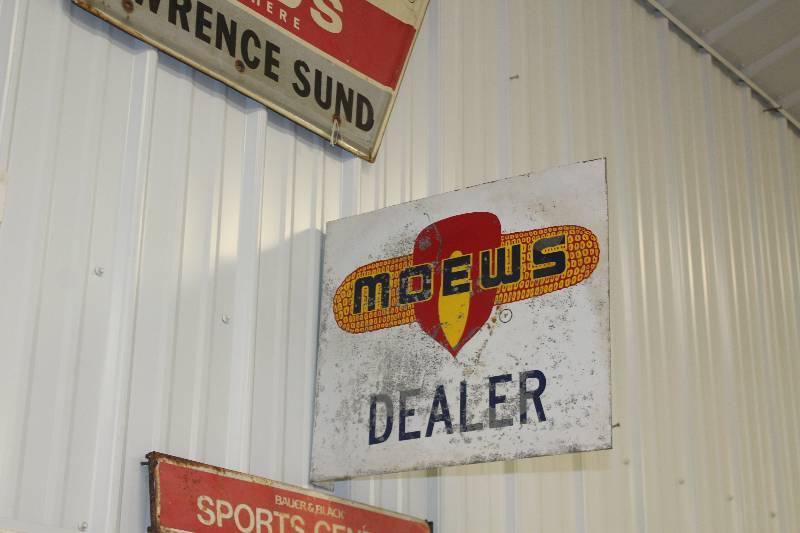lot 66 image: Moews Dealer Metal Sign