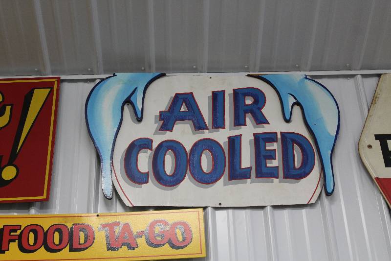 lot 68 image: Air Cooled Wood Sign