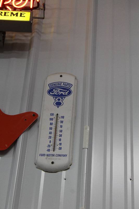 lot 99 image: Genuine Ford Parts Metal Wall Thermometer