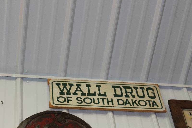 lot 114 image: Wall Drug of South Dakota Metal Sign