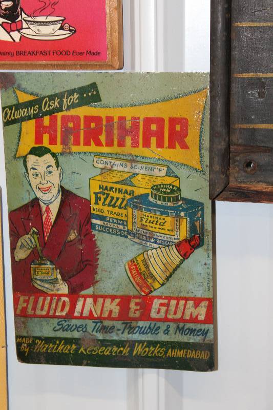 lot 149 image: Harihar Fluid Ink & Gum Metal Sign