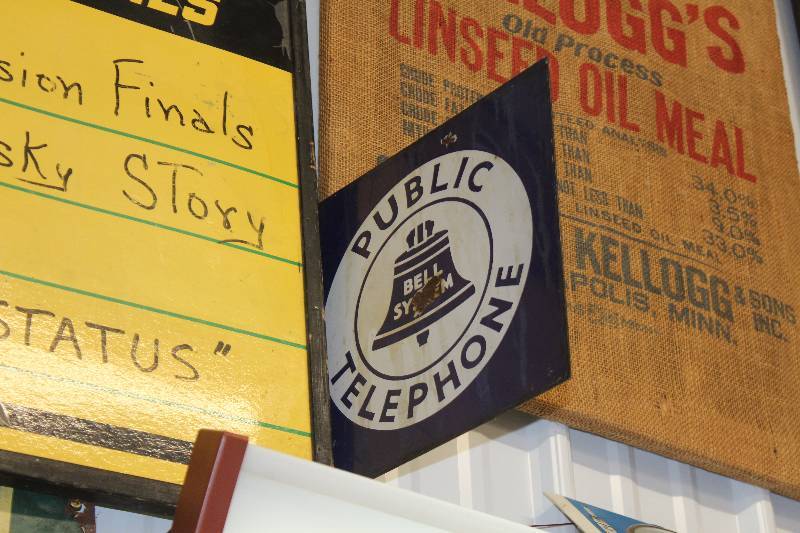 lot 161 image: Bell System Public Telephone Metal Sign