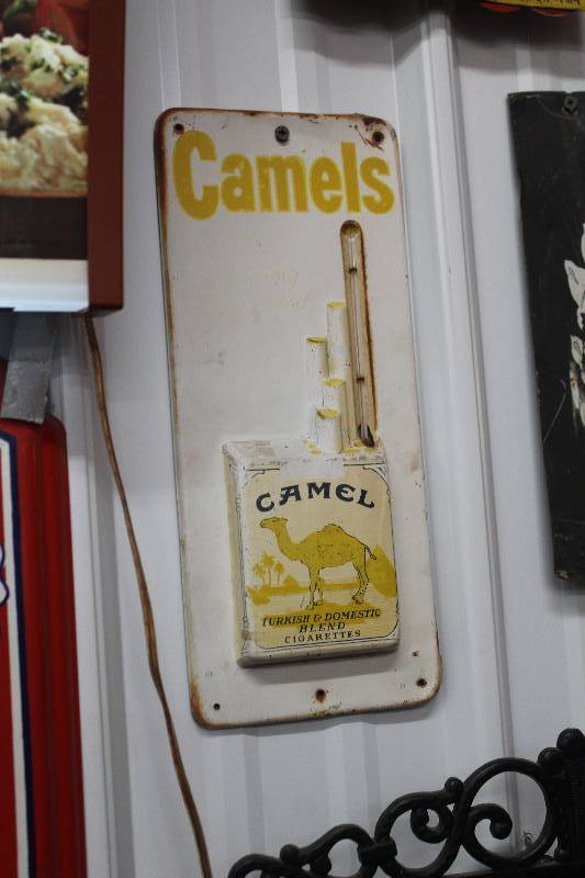 lot 170 image: Camel Cigarettes Metal Sign