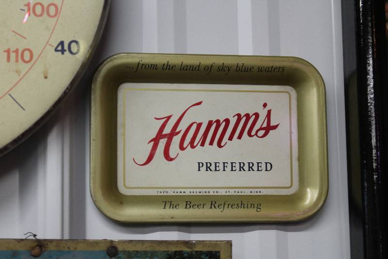 lot 181 image: Hamms Preferred Beer Metal Sign