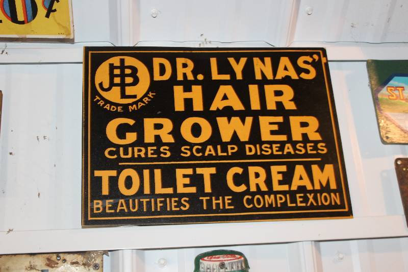 lot 196 image: Dr. L. Lynas Hair Grower Sign