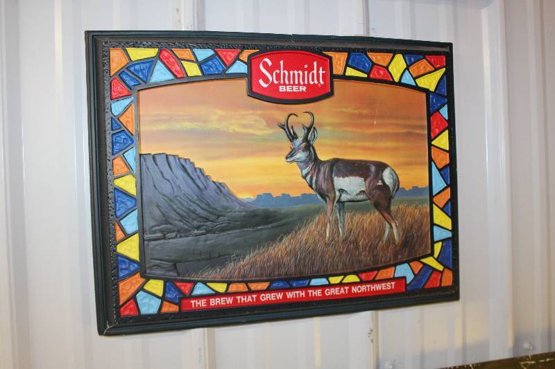 lot 199 image: Schmidt Beer Wall Sign