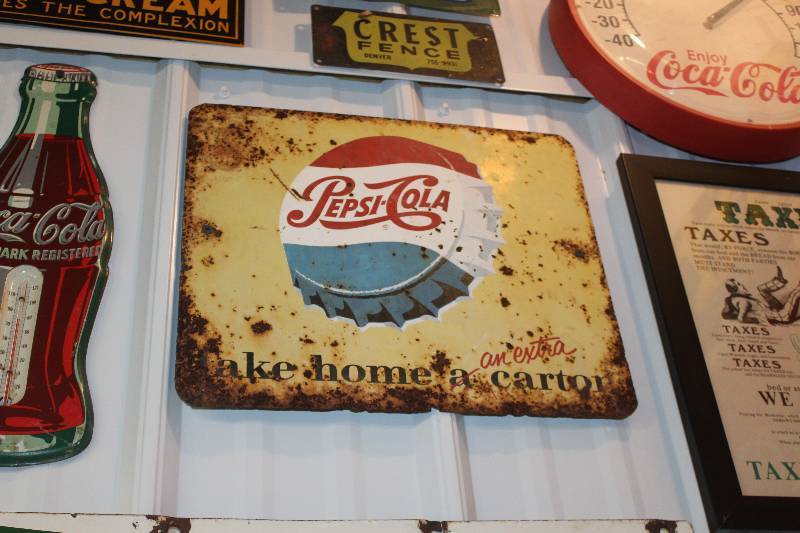 lot 203 image: Pepsi-Cola Sign