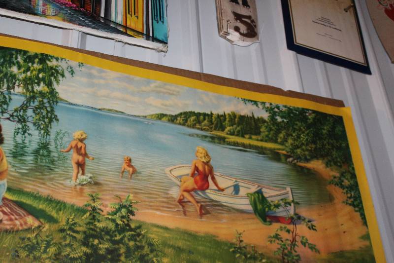 lot 220 image: Skinny Dipping At Lake Sign