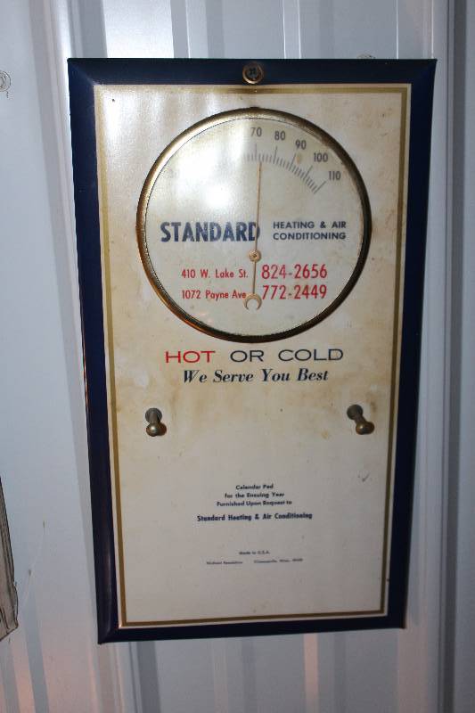 lot 223 image: Standard Heating & Air Conditioning Wall Thermometer