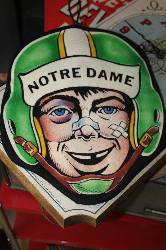 lot 270 image: Notre Dame Football Wall Decoration