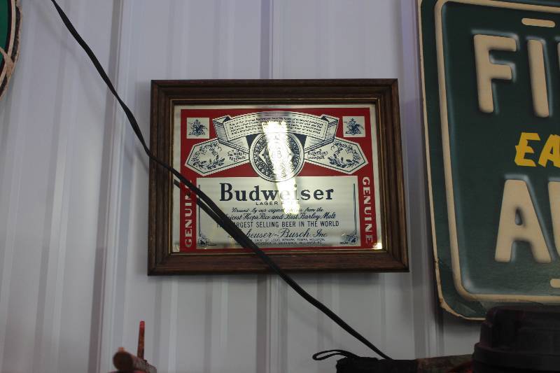lot 311 image: Budweiser Wall Mirror