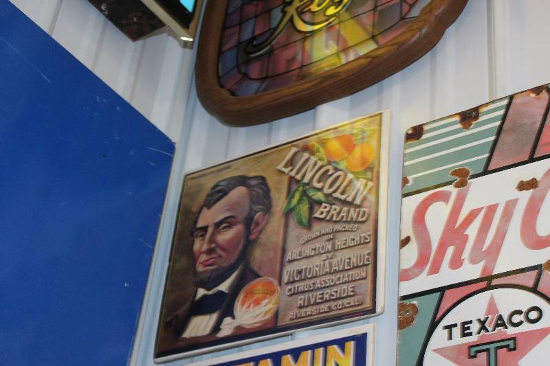 lot 329 image: Lincoln Brand Foam Board Sign