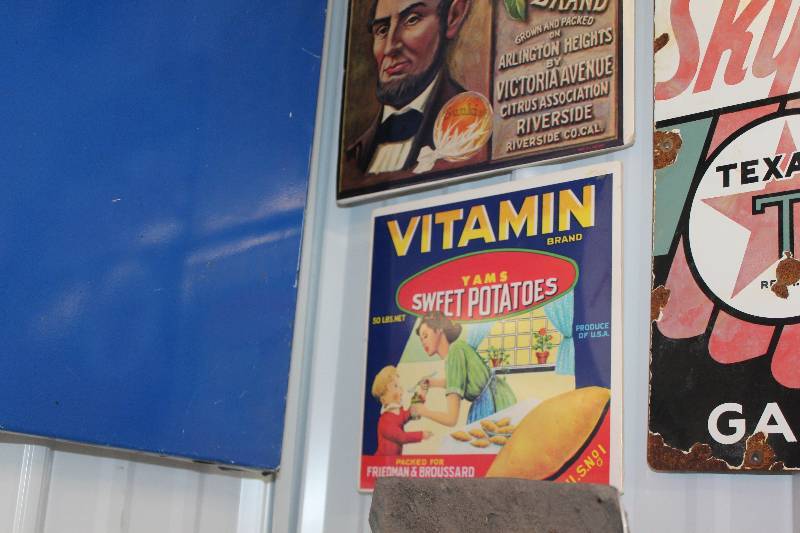 lot 330 image: Vitamon Sweet Potatos foam Board Sign