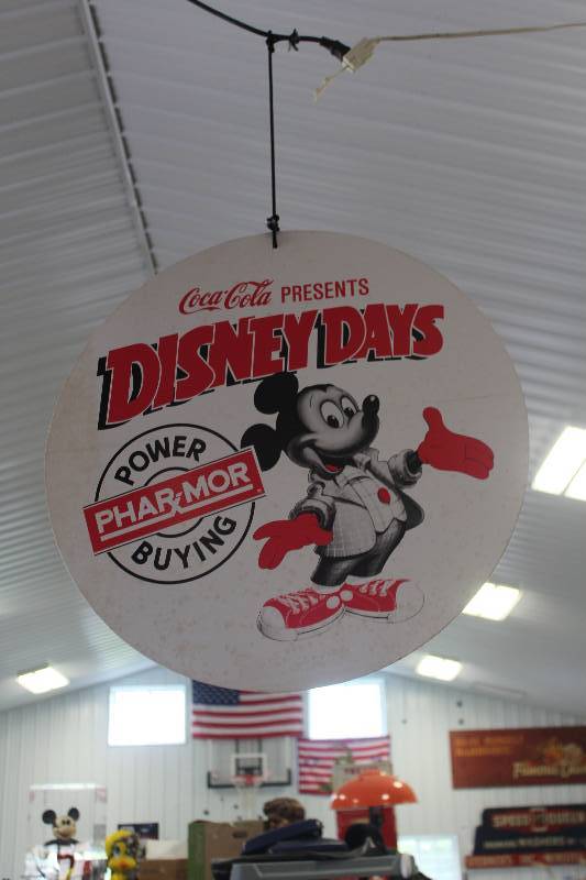 lot 353 image: Coca-Cola Disney Days Chip Board Sign