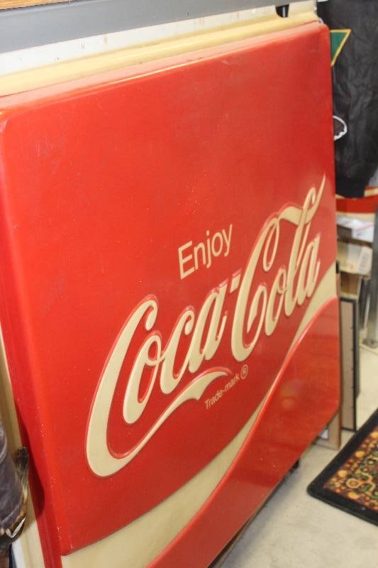 lot 355 image: Enjoy Coca-Cola Plastic Sign