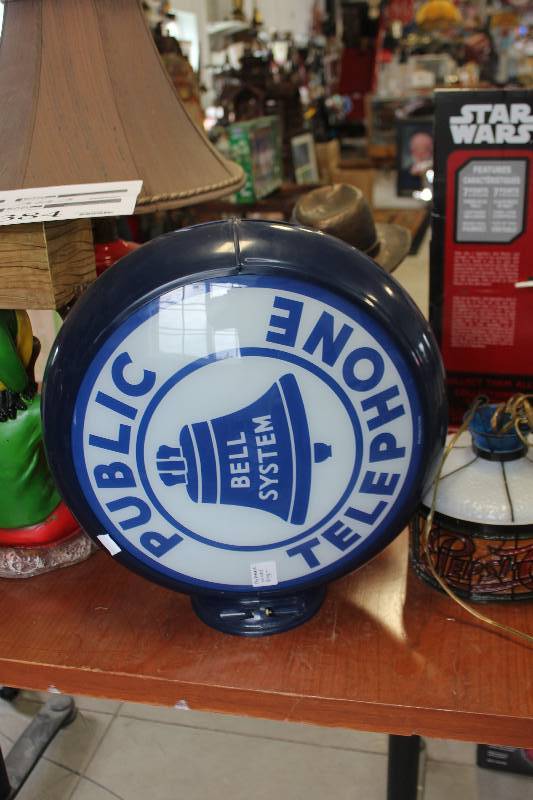 lot 381 image: Bell System Pubic Telephone Table Decoration