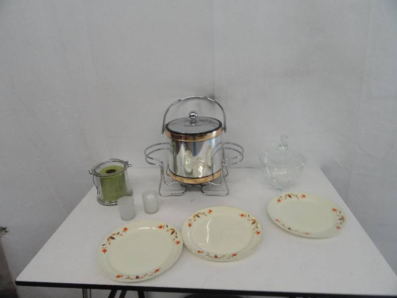 Glass Candy Dish Ice Bucket Candles Plates