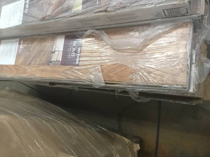 lot 8 image: Home Decorators Collection Chesapeake Oak 8 mm Thick x 8 132 in. Wide x 47-58 in. Length Laminate Flooring (21.26 sq. ft.  case) 4 cases open box never used Model # 368411-00308