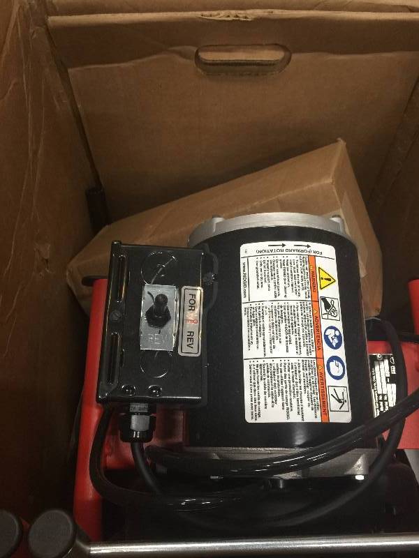 lot 25 image: RIDGID K-400 Drum Machine with C-32 IW Cable open box never used