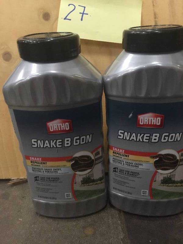 lot 27 image: Set of 2  Ortho Snake B Gon 2 lb. Repellent Granules New