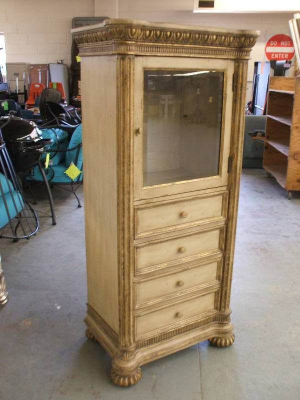 PULASKI CABINET WFELT LINED DRAWERS