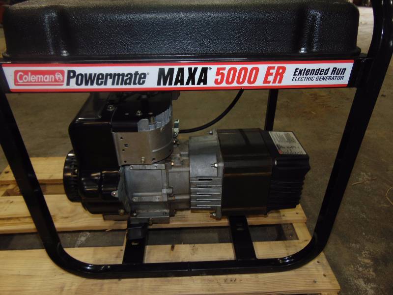lot 14 image: Coleman Powermate Maxa 5000 Watt Generator