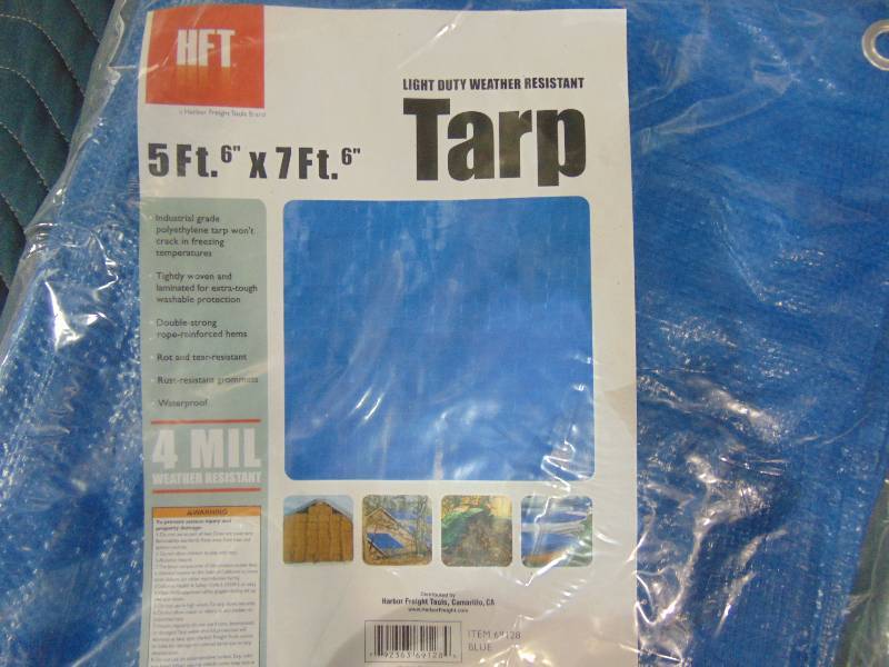 lot 61 image: (3) Tarps 5 x 7 