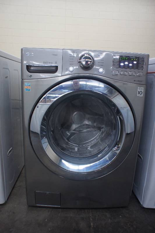 lot 4 image: New - Scratch & Dent LG Model # (WM3670HVA) - Front-Loading Washer - 4.5 cu ft - Graphite Steel Color  -  Tested Works - MSRP $ 1599.99