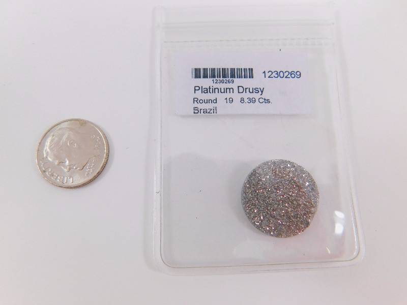 Platinum Drusy 8.4 ct
