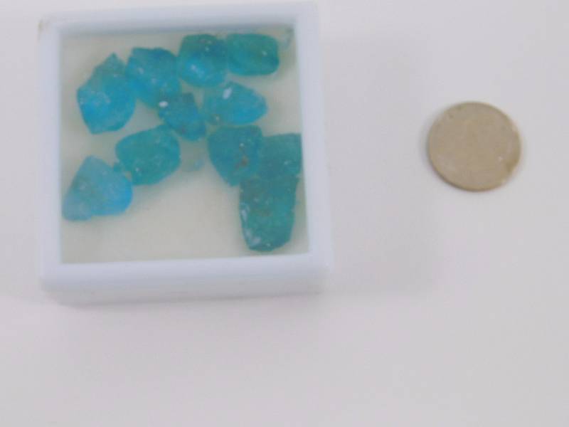 65 Carats of Facet Grade Rough Paraiba Apatite