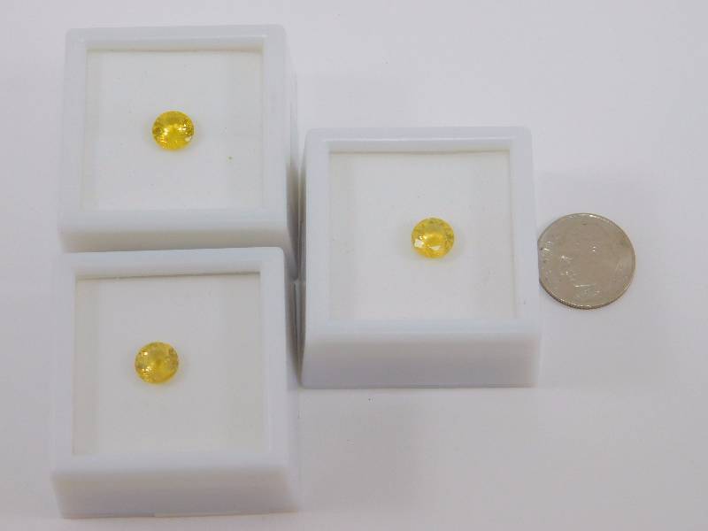 (3) Royal Heliodor 3ct