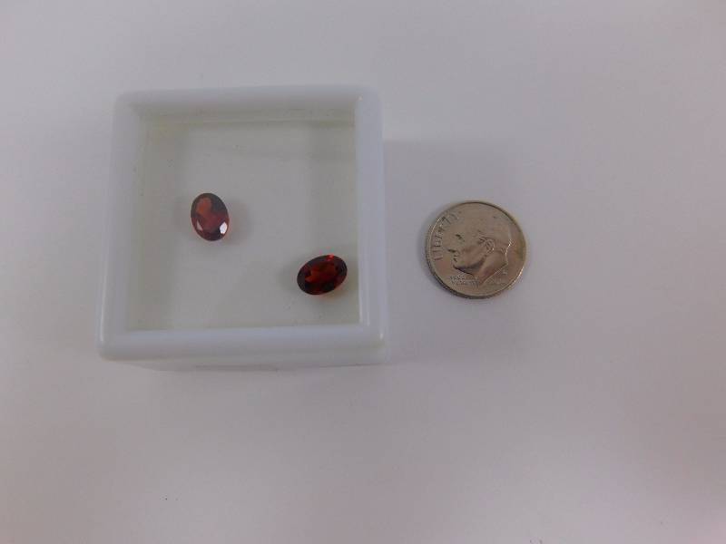 (2) Red Tanga Garnet 1.9 ct