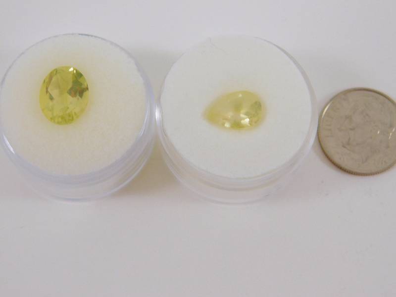 (2) Green Amethyst 5.1 ct