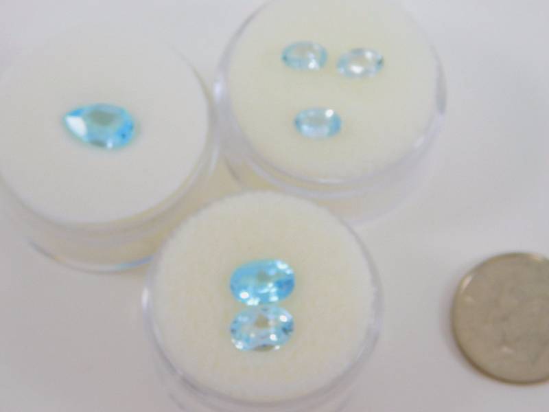 Aquamarine and Blue Topaz Gemstones 5.22 ct